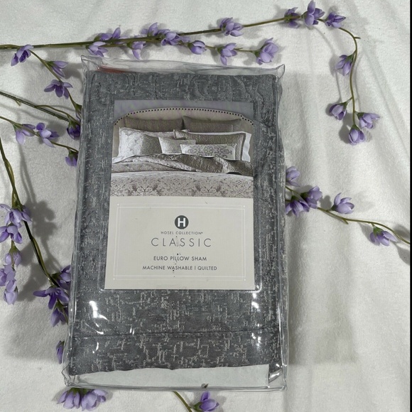 NWT Hotel Collection Classic Embossed Jacquard Quilted (1) Euro‎ Sham - Picture 1 of 12